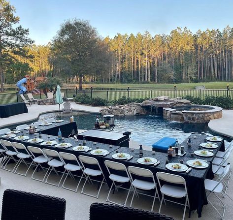 Home | The Hibachi Guyz Hibachi Birthday Party, Fathers Day Dinner Ideas, Dinner Table Set Up, Cookout Party, Surprise Birthday Decorations, Backyard Birthday Parties, Outdoors Birthday Party, Backyard Birthday, Vegetable Medley