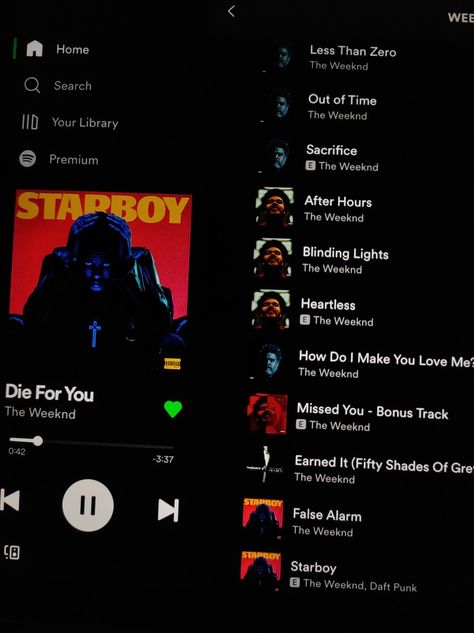 The Weeknd Playlist, The Weeknd Album Cover, Weekend Song, Weekend Aesthetic, The Weeknd Albums, Musica Spotify, Less Than Zero, Starboy The Weeknd, Spotify Aesthetic