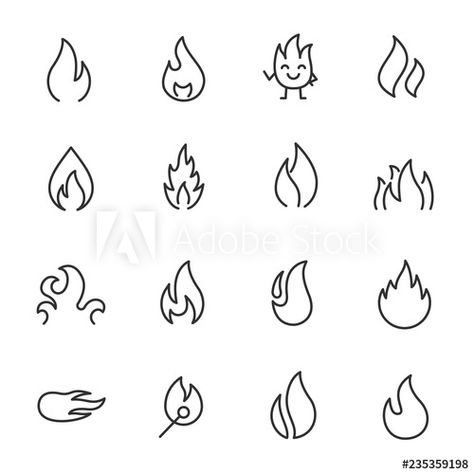 Icon Tattoo, Fire Icons, Minimal Tattoo Design, Small Tats, Flame Tattoos, Laser Engraved Gifts, Fire Tattoo, Flame Art, Doodle Tattoo