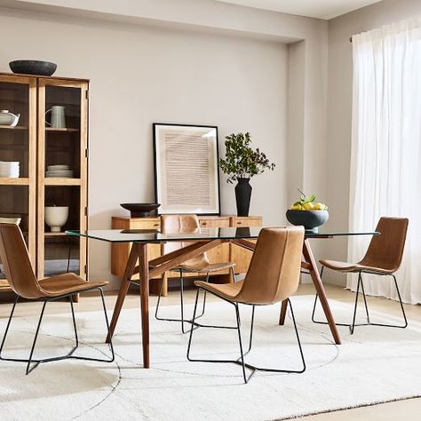 Jensen Dining Collection | West Elm Jensen Dining Table, West Elm Dining Table, Eames Table, Modern Home Office Furniture, Upholstered Swivel Chairs, Dining Room Seating, Desk Inspiration, Outdoor Furniture Sale, Table Outdoor