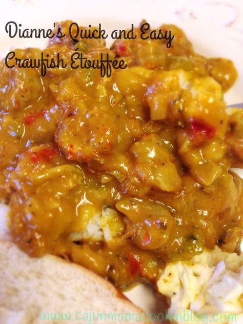 Dianne's Quick and Easy Crawfish Étouffée Etouffee Recipe Easy, Crawfish Etoufee Recipe, Crawfish Étouffée, Crawfish Etoufee, Etouffee Recipe, Crawfish Recipes, Homemade Cajun Seasoning, Crawfish Etouffee, Crab Dishes