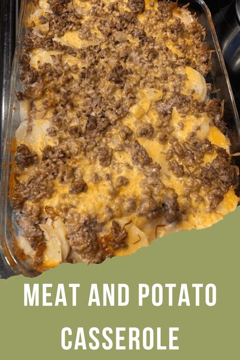 Meat And Potato Casserole, Hamburger And Potato Casserole, Easy Sausage Casserole, Hamburger Potato Casserole, Ham And Potato Casserole, Hamburger And Potatoes, Creamy Potatoes, Yummy Casserole Recipes, Ground Beef And Potatoes