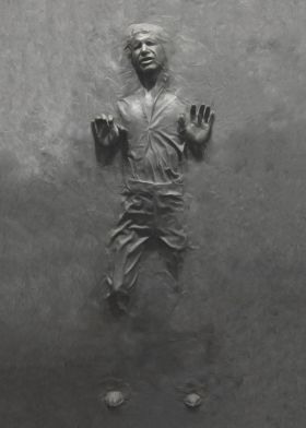 Han Solo Carbonite  Metal Work Poster Work Poster, Han Solo Carbonite, Star Wars Background, Star Wars Han Solo, Cement Art, Geek Squad, Stars Wars, 80s Nostalgia, The Phantom Menace