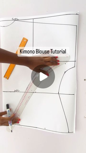 Kimono Blouse Pattern, Blouse Tutorial, Pretty Sick, Kimono Blouse, Month Of June, Online Class, Blouse Pattern, Online Classes, Sewing Tutorials