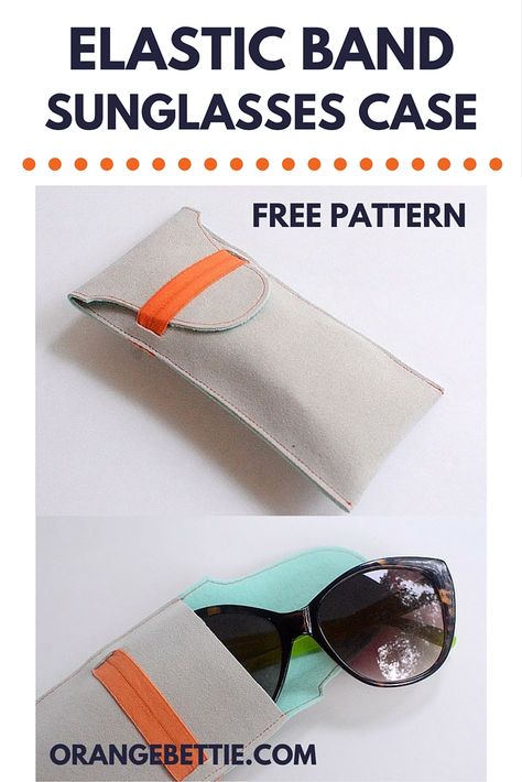 Easy DIY Elastic Band Sunglasses Case – Free Pattern Eyeglass Cases Pattern, Diy Elastic, Summer Sewing, Beginner Sewing Projects Easy, Sewing Projects For Beginners, Diy Couture, Sewing Skills, Easy Sewing Projects, Sewing For Beginners