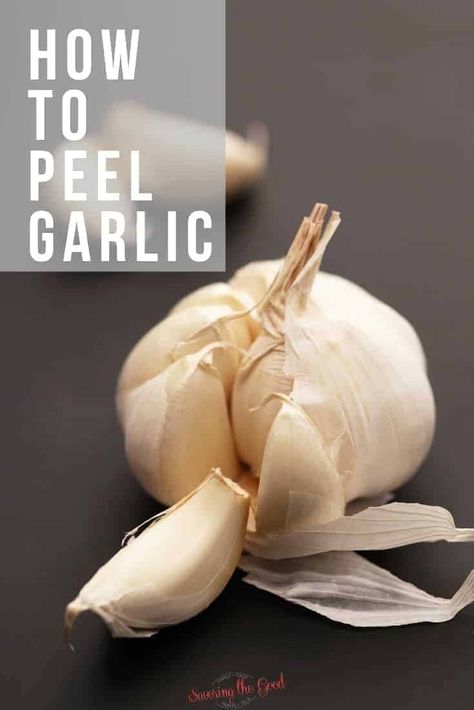 Here is a short lesson on how to peel garlic with little hassle. Peeling garlic is easy and once you know my tips you will never be frustrated about how to peel garlic again. #lifeskills #kitchenskills #garlic How To Peel Garlic, Health Benefits Of Garlic, Store Garlic, Benefits Of Garlic, How To Store Garlic, Garlic Health Benefits, Natural Antibiotic, Garlic Benefits, Mediterranean Diet Plan