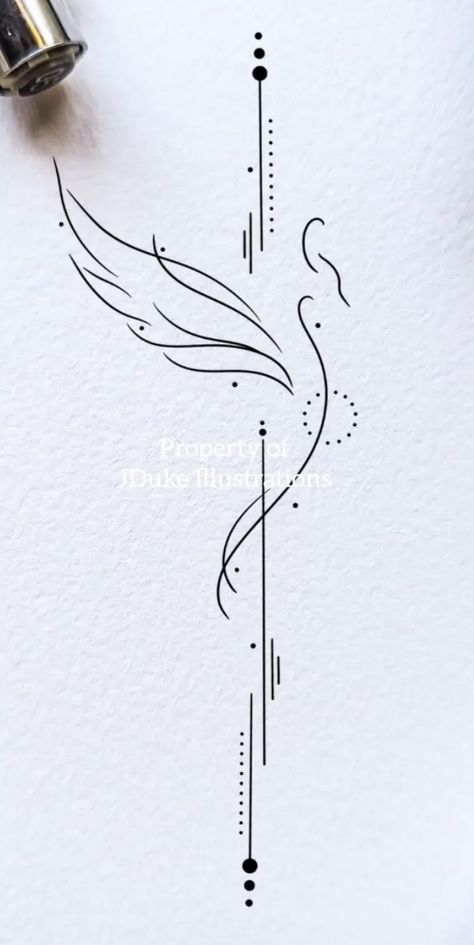 Dainty Phoenix Tattoos For Women, Pheonix Minimalistic Tattoo, Delicate Phoenix Tattoos For Women, Spine Phoenix Tattoo, Phoenix Silhouette Tattoo, Small Forearm Tattoos For Women Simple, One Line Phoenix Tattoo, Fine Line Phoenix Tattoo Women, Rainbow Phoenix Tattoo