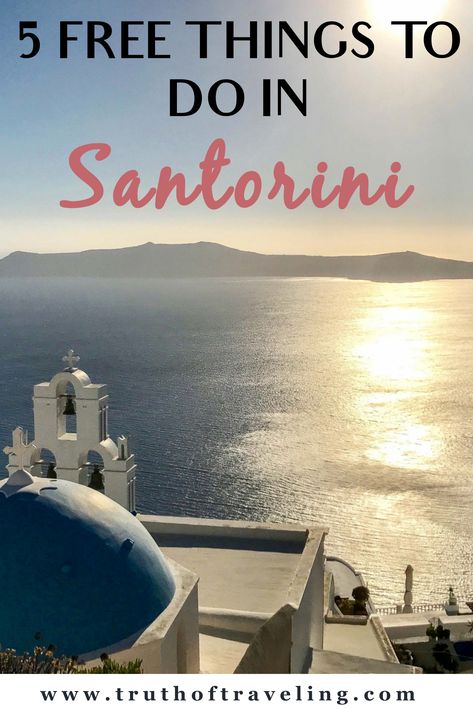 Santorini was absolutely amazing and worth visiting but can be tough on your budget so here are 5 FREE things to do in Santorini to keep it low-cost and still amazing! Santorini Itinerary, Things To Do In Santorini, Greece Pictures, Calabria Italy, Maldives Travel, Santorini Island, Travel Savings, Old Port, Mykonos Greece