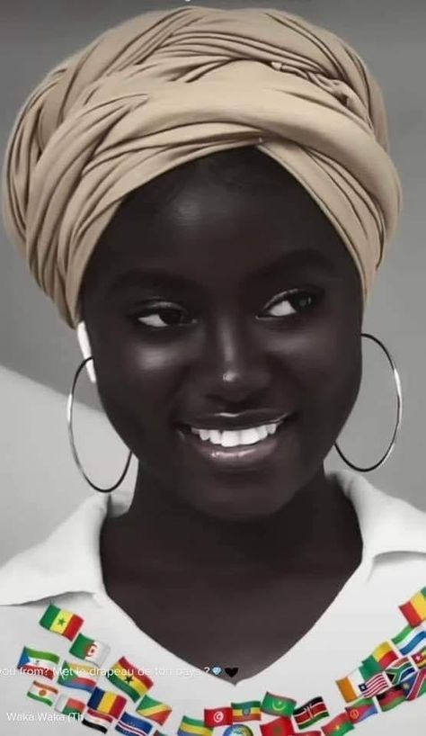 Dark Skin Beauty, Dark Skin Women, African Beauty, Dark Beauty, Black Women Art, 인물 사진, Doll Face, Black Is Beautiful, A Black