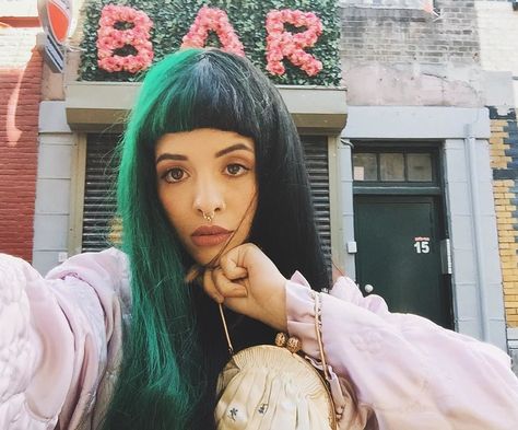 Fav Artist, Celebrity Style Red Carpet, Celebrity Art, Her Music, Famous Celebrities, Green Hair, Melanie Martinez, Adele, Favorite Celebrities