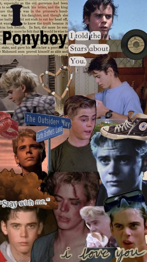 The Outsiders Ponyboy, Ponyboy Curtis, Pony Boy, The Outsiders Imagines, Outsiders Movie, Stay Gold Ponyboy, 1980s Movies, The Outsiders 1983, Boys Wallpaper