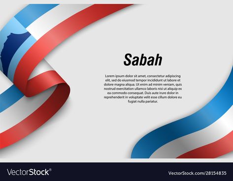 Sabah Flag, Template For Poster, Ad Banner, Banner Flag, Vintage Icons, Russian Federation, Creative Icon, Icons Design, Business Names