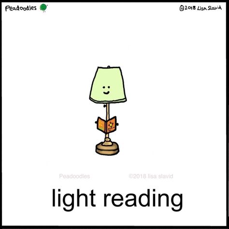 Funny Pun: Light Reading - Punny Humor Book Puns Reading, Book Puns Funny, Library Puns, Book Puns, Library Humor, Create Your Own Book, Small Mammals, Punny Puns, Visual Puns