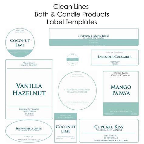 Soap Labels Template, Diy Candle Labels, Candle Label Template, Soya Mumu, Candle Making Business, Soap Labels, Labels Printables Free, Candle Making Supplies, Candle Packaging