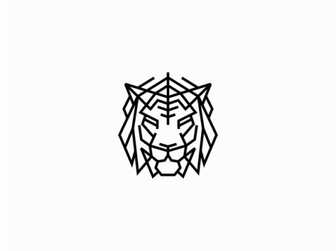 Tiger by Doris Gray Geometric Tiger Tattoo Design, Tiger Geometric Tattoo, Geometric Tiger Tattoo, Knife Logo, Geometric Tiger, Tiger 900, Origami Tattoo, Tiger Artwork, Tiger Tattoo Design