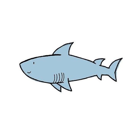 Animated Shark Drawing, Sharks Cartoon, Cartoon Drawing Ideas, Shark Cartoon, Zoo Ideas, Shark Drawing, Cartoon Shark, Sea Underwater, Illustration Simple