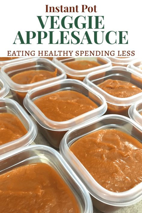 Hidden Veggie Applesauce, Veggie Applesauce, Quick Snacks Healthy, Healthy Kid Food, Applesauce Instant Pot, Zucchini Applesauce, Applesauce Pouches, Instant Pot Applesauce, Homemade Granola Bars Healthy