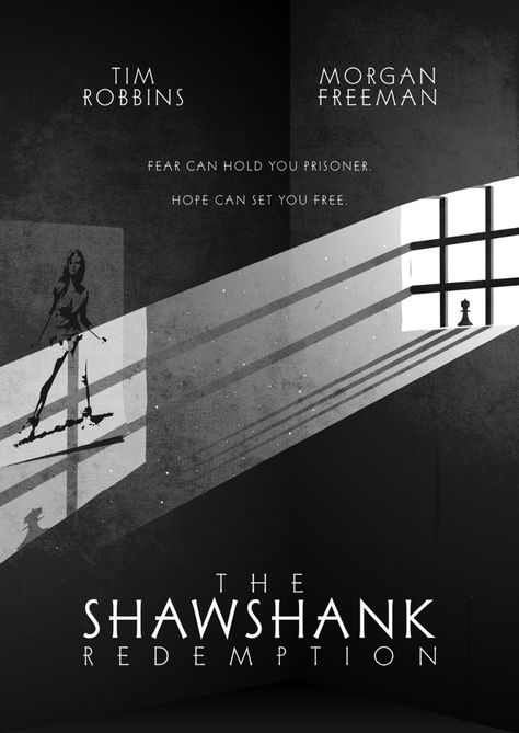 The Shawshank Redemption, Best Movie Posters, Film Poster Design, Minimal Movie Posters, Movie Posters Design, Cinema Posters, Movie Posters Minimalist, Alternative Movie Posters, Movie Poster Art