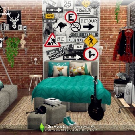 Sims4 CC furniture set by SIMcredible
-
Features additional matching bedroom set Matching Bedroom Set, Teenager Bedroom Boy, Teenage Boy Room, Muebles Sims 4 Cc, Sims 4 Bedroom, Teen Boy Room, Children Room Boy, Teenage Room, Casas The Sims 4