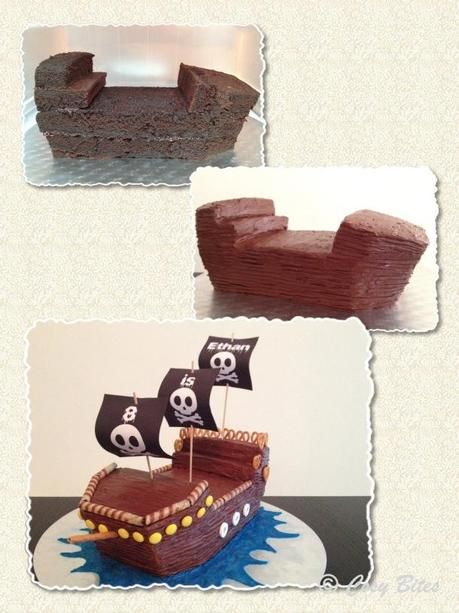 Hersheys Chocolate Cake Recipe, Pirate Ship Cake, Hershey Chocolate Cakes, 3d Dort, Pirate Ship Cakes, Ship Cake, Fest Mad, Pirate Cake, Pirate Theme Party