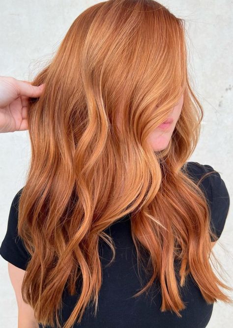 Orange Hair For Cool Skin Tones, Ginger Hair Pale Skin Blue Eyes, Copper Hair Blue Eyes Pale Skin, Bayalage Color, Golden Copper Hair, Light Copper Hair, Bright Copper Hair, Copper Blonde Hair Color, Light Red Hair