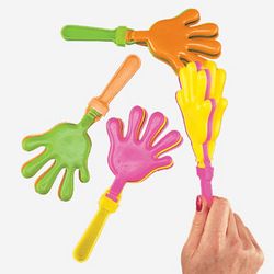 Plastic handclappers, great for participation in training rooms and a satisfying noise maker1 High Five Birthday Party, Hi Five Birthday, Battle Party, Hi Five, 5th Birthday Party Ideas, Lip Sync Battle, Classroom Rewards, Golden Birthday, Twin Birthday