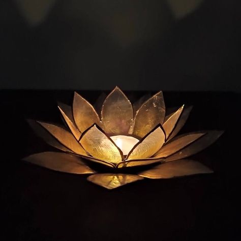 Lotus Candle Holder, Lotus Candle, Sustainable Christmas, Shell Frame, Tealight Candle Holder, Capiz Shell, Elegant Beauty, Home Decor Baskets, Dining Table Top