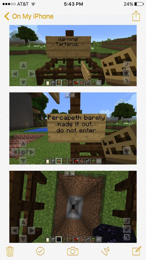 Made this in Minecraft. In honor of the brace ship: Percabeth. Percy Jackson Minecraft, Percy Jackson Minecraft Builds, Minecraft Percy Jackson, Pjo Cabins, Minecraft Cottage, Minecraft Stuff, Minecraft Builds, Minecraft Ideas, Too Soon