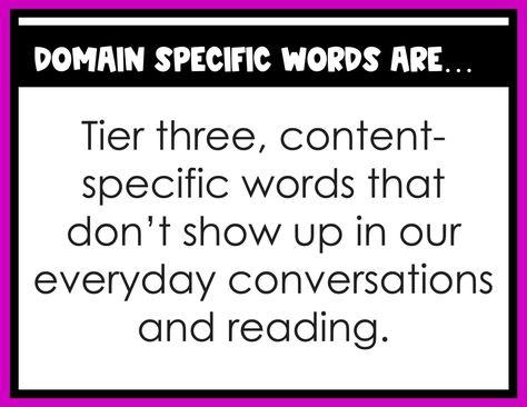 How to teach domain specific vocabulary in social studies, science, and Math in upper elementary. Lesson ideas for 3rd, 4th, and 5th grades. Vocabulary Instruction, Teaching Vocabulary, Direct Instruction, Nonsense Words, Context Clues, Text Features, Creative Classroom, Word Study, Sixth Grade