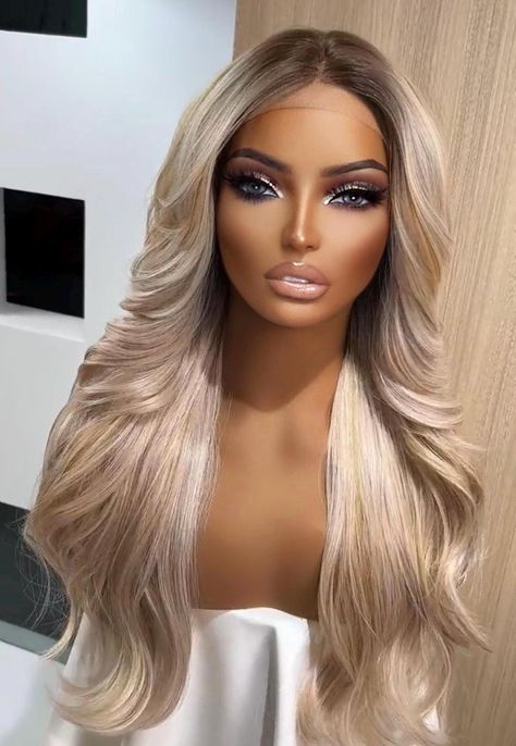 Blonde lace front wigs