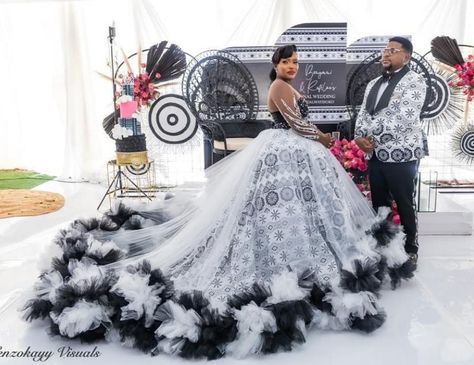 9 Best Umembeso Dresses and Outfits for Couples Umembeso Dresses Zulu, Membeso Dress, Modern South African Traditional Dresses, Umembeso Dresses, Xhosa Wedding Dresses, Shweshwe Dresses For Makoti, Zulu Traditional Wedding Dresses, South African Wedding Dress, Zulu Traditional Wedding