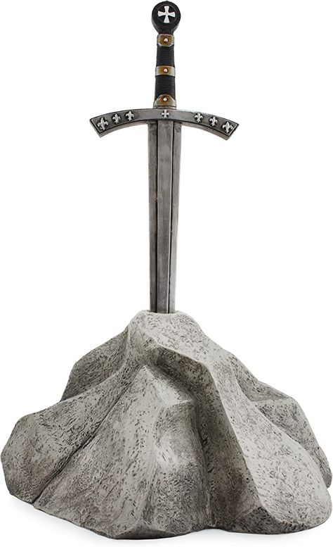 Amazon.com: Esterno Sword in Stone Garden Statue (17x10x11 Inches), Arthurian Legend Yard Ornament Decor : Patio, Lawn & Garden Faith Logo, Stone Garden Statues, Favors Table, Garden Tool Bag, Garden Frogs, Arthurian Legend, Memorial Statues, Pet Memorial Stones, Stone Ornaments