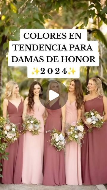 Stock Flores y Decoración on Instagram: "Colores en tendencia para damas de honor ✨ 💖Barbie 💚 Greenery 🧡 Terracota 💜 Lavanda Escríbenos y te asesoramos en cada detalle #boda #matrimonio #damasdehonor #coloresentendencia #2024 #stockfloresydecoracion #agenciafloral" Boda Color Terracota, January 10, Diy Wedding Decorations, Diy Wedding, Wedding Decorations, Dresses, On Instagram, Quick Saves, Color