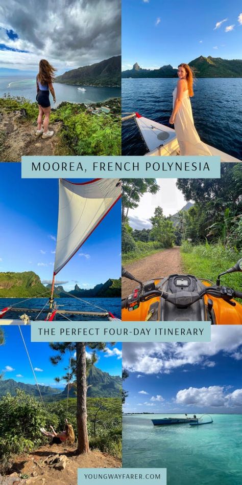 Four-Day Itinerary for Moorea, French Polynesia • Young Wayfarer Moorea Itinerary, Moorea French Polynesia, Air Tahiti, Camping Photography, Open Ocean, Architecture History, Four Days, America And Canada, Us National Parks