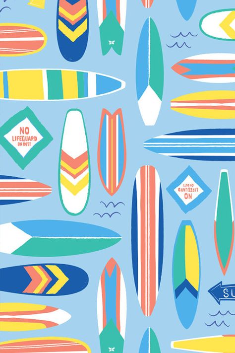 Surf Party, Nautical Prints, The Honest Company, Conversational Prints, Beach Illustration, Honest Company, Beach Design, Pattern Play, Towels Design