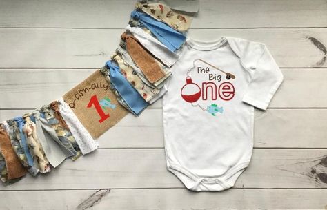 Boys Fishing O-Fish-ally ONE 1st Birthday Shirt w Highchair banner Baby Outfit toddler Outfit for first birthday by SomethingFromSadie on Etsy Boys Birthday Outfits, 1st Birthday Shirt, Fabric Tutu, O Fish Ally, Banner Photo, Highchair Banner, 1st Birthday Shirts, Gold Skirt, First Birthday Shirts