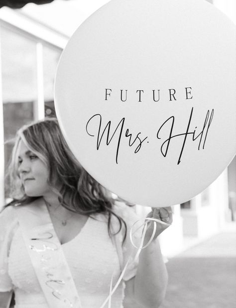 future Mrs balloon - Taylor Harmon Photography #futuremrs #bridal #bridalshower #shesaidyes She Said Yes Balloons, Column Ideas, She Said Yes, I Said Yes, Future Mrs, Balloon Columns, She Said, Engagement Party, Bridal Shower