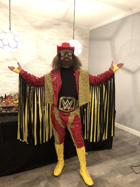 Randy Macho Man Savage, Wrestling Costumes, Randy Savage, Macho Man Randy Savage, Macho Man, Halloween Costumes, Wrestling, Halloween, Funny