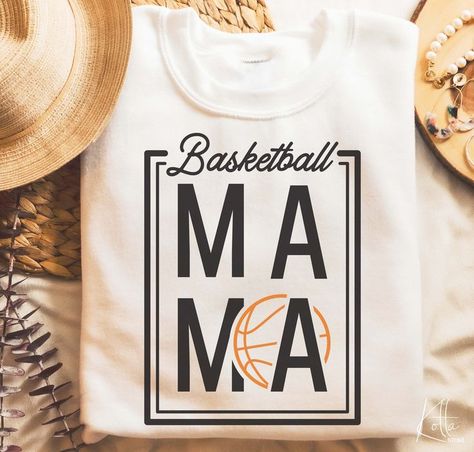 Mom Sports Shirts Ideas, Cricut Sports Projects, Basketball Cricut Shirts, Basketball Tee Shirts Design, Mom Basketball Shirt Ideas, Basketball Spirit Shirts, Sports Mom Shirt, Basketball Mama Shirts, Basketball Mom Shirt Ideas