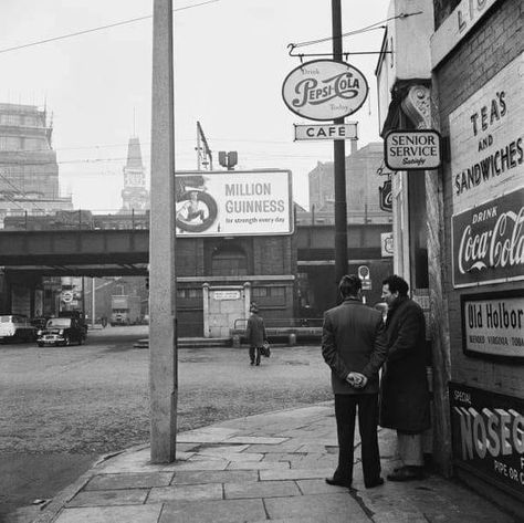 Old London Photographs | east end of london, 1960. | Facebook East End London 1960s, London Billboard, Rule Britannia, East End London, Cafe Society, London History, Old London, National Treasure, East London