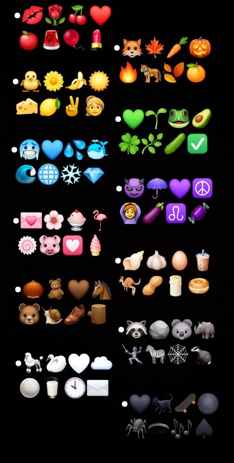 Rainbow Emoji Combinations, Aestethic Emoji Combination, Combo Emoji, Rainbow Emoji, Emojis Combinations, Good Nicknames, Emoji Combos, Emoji Set, Emoji Combinations