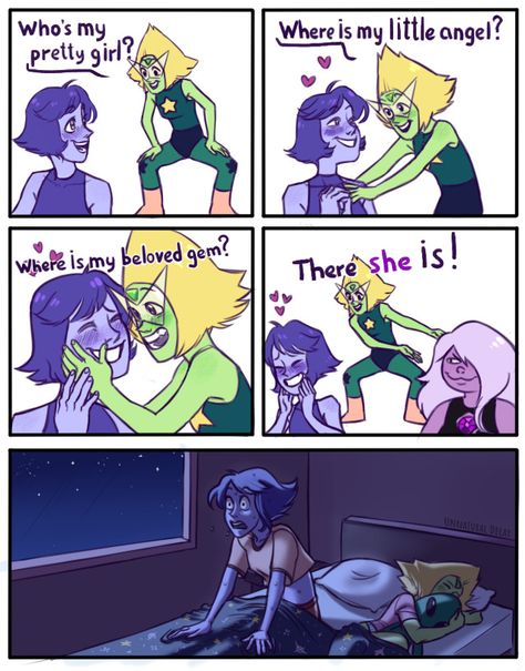 Lapis Lazuli And Peridot, Lapidot Comic, They Were Roommates, Steven Universe Lapidot, Steven Universe Theories, Amethyst Su, Steven Universe Ships, Lapis And Peridot, Peridot Steven Universe