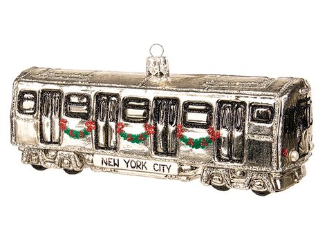 ny subway car ornament - Ecosia Nyc Ornament, Subway Car, Nyc Decor, Ny Subway, New York City Subway, Polish Christmas, Blown Glass Christmas Ornaments, Car Polish, Nyc Subway