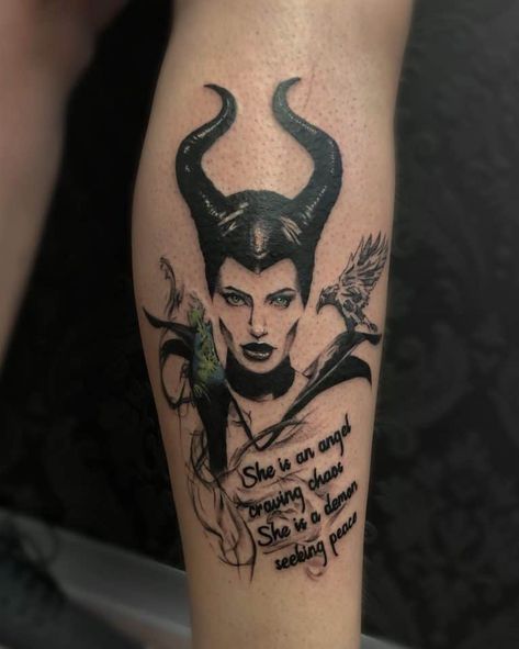 Top 65 Best Maleficent Tattoo Ideas - [2020 Inspiration Guide] Sleeping Beauty Tattoo, Maleficent Tattoo, Dark Disney Tattoo, Blade Tattoo, Shoulder Blade Tattoo, Tattoo Shading, Tattoos Gallery, Disney Tattoos, Beauty Tattoos