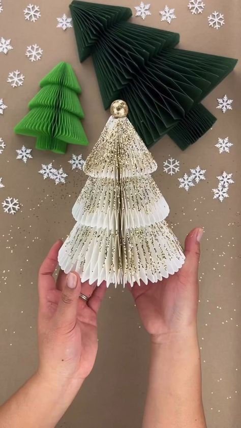 #DIYPaperTree #HandmadeHoliday #CraftingMagic #PaperCrafts #HolidayDecor #DIYChristmas #FestiveCrafting #PaperTreeTutorial #CreativeHoliday #CraftyChristmasDecor Credit: rassilka_kids Instagram Honeycomb Christmas Tree, Diy Paper Christmas Tree, Christmas Decorations Diy Crafts, Noel Diy, Paper Christmas Tree, Diy Crafts Paper Flowers, Instagram Christmas, Paper Christmas, To Be Honest