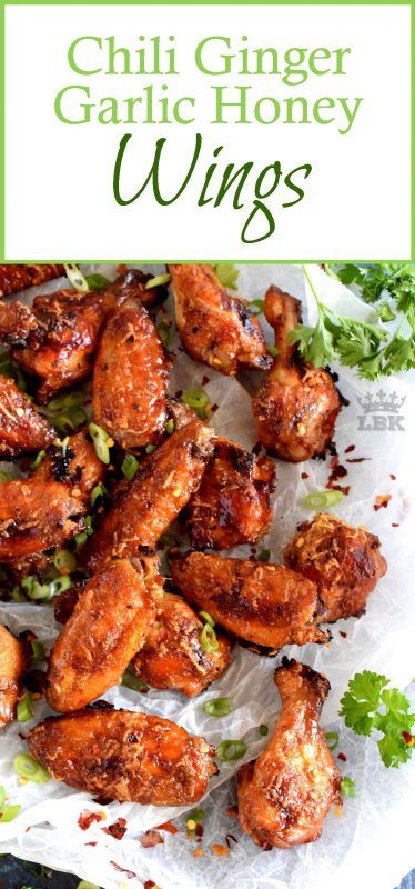 Chicken Wing Sauce Recipes, Honey Kitchen, Garlic Ginger Chicken, Honey Wings, Wing Sauce Recipes, Garlic Honey, Chicken Wing Sauces, Ginger Honey, Meal Prep Plans