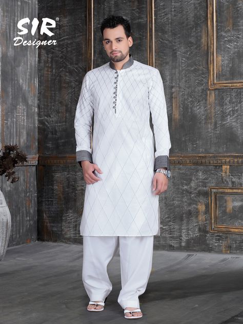 Pathani for men Jabba Kurta For Men, Mens Shalwar Kameez Design Style, Pathani Kurta For Men, Kurta For Men Wedding, Shalwar Kameez Design, Pathani For Men, Kurta Pattern, Mens Indian Wear, Wedding Kurta For Men