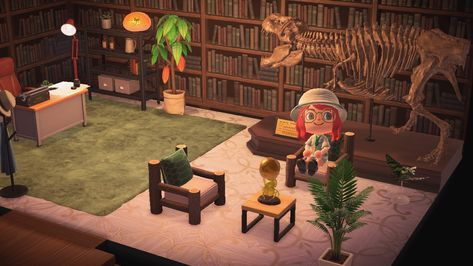 My jurassic park, john hammond inspired animal crossing room! #dinosaur #johnhammond #jurassicpark #acnh #acnhinspo Acnh Excavation Site, Acnh Jurassic Park Design, Animal Crossing Dinosaur Design, Animal Crossing Jurassic Park, Acnh Dinosaur Designs, Animal Crossing Dinosaur Park, Acnh Dinosaur, Acnh Jurassic Park, Acnh Dinosaur Island