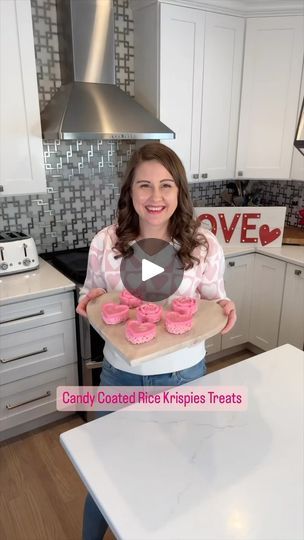 Rice Krispy Treat Valentines, Rice Crispy Treats Valentines Day, Rice Krispie Hearts Valentine Treats, Valentine’s Rice Krispie Treats, Valentine’s Day Rice Crispy Treats, Valentines Snacks, Grace Potter, Valentines Baking, Edible Glitter