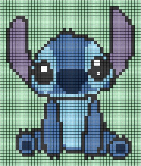 Alpha pattern #130931 | BraceletBook Pixel Drawing Stitch, Cross Stitch Lilo And Stitch, Disney Stitch Cross Stitch Pattern, Lilo And Stitch Cross Stitch Pattern, Lilo And Stitch Pixel Art, Stitch Alpha Pattern, Stitch Plastic Canvas Pattern, Pixel Art Stitch, Cross Stitch Patterns Free Disney